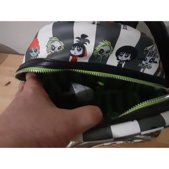 Loungefly Beetlejuice Chibi Mini Backpack Double Shoulder Strap Bag Purse main image 8